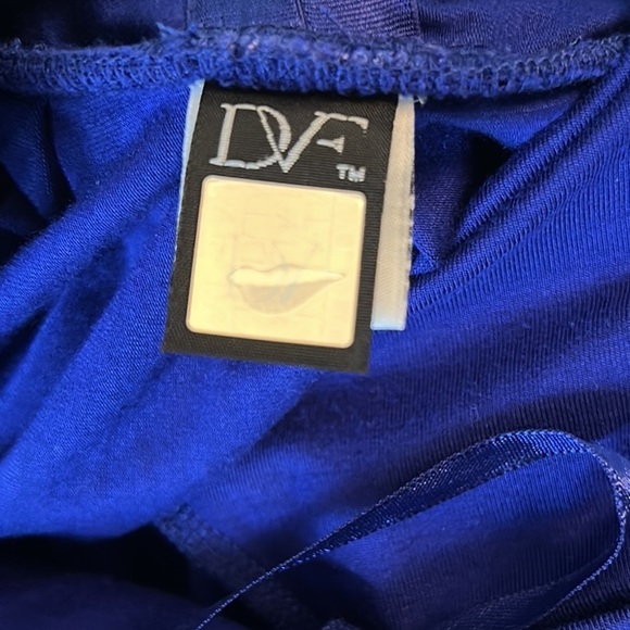 Diane Von Furstenberg Bentley Tanzanite Royal Blue Ruched Bodycon Dress - S - Picture 13 of 16